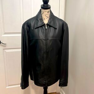 Men’s Guess Black Leather Jacket